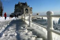Foto : Gerul siberian a paralizat Constan�a