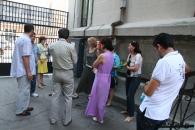 Foto : Disperarea p�rin�ilor elevilor de clasa a XII-a