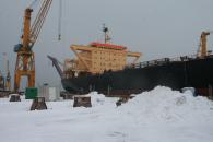 Foto : �antierul Naval Constan�a a finalizat prima reconversie a unui tanc petrolier �n vrachier