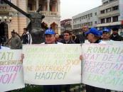 Foto : „Liderii sindicali sunt ni�te mafio�i!“