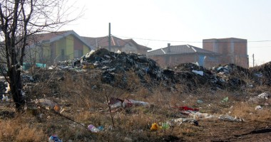 Foto : CONSTAN�A �N IMAGINI / Mun�i de gunoaie printre vile �i limuzine