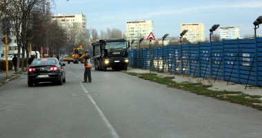 Foto : Panic� pe strada Traian