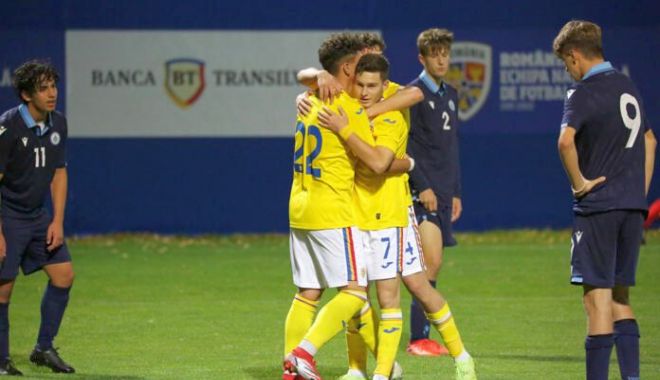 Fotbal / Tricolorii U17 încheie preliminariile EURO 2022 cu o victorie (5-0) cu San Marino