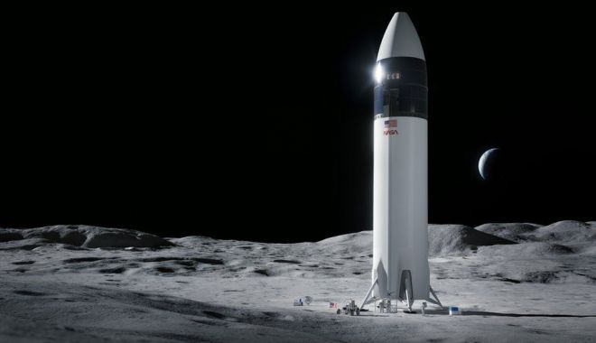 BBC: NASA a ales compania lui Elon Musk pentru a repune un om pe Lună începând cu 2024