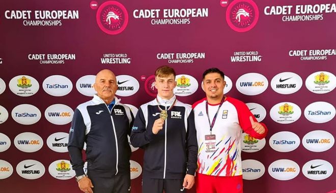 Lupte / Iosif Alexandru Ionescu a cucerit bronzul la Campionatele Europene din Bulgaria
