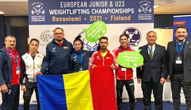 Haltere / România - nouă medalii la Campionatele Europene de Tineret U23 de la Rovaniemi