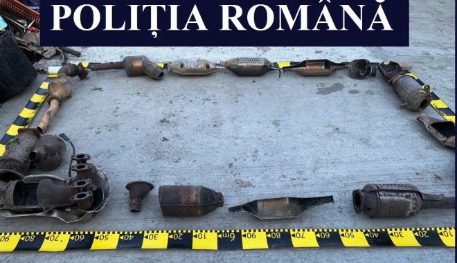 PERCHEZIȚII LA HOȚII DE CATALIZATOARE! Zeci de dispozitive confiscate de Poliție
