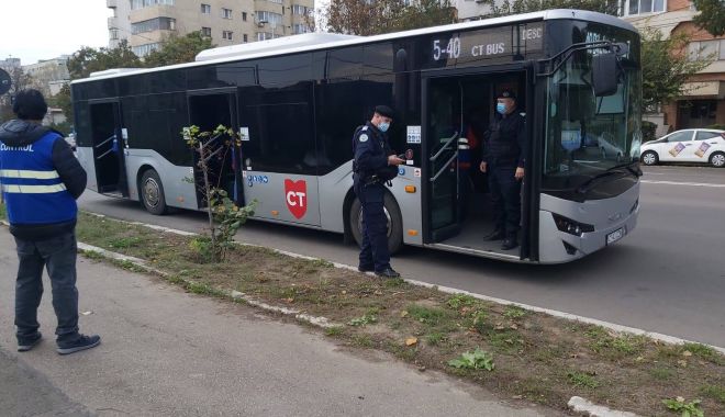 Călătorii de pe autobuzele CT BUS, sancționați pentru că nu purtau măști de protecție
