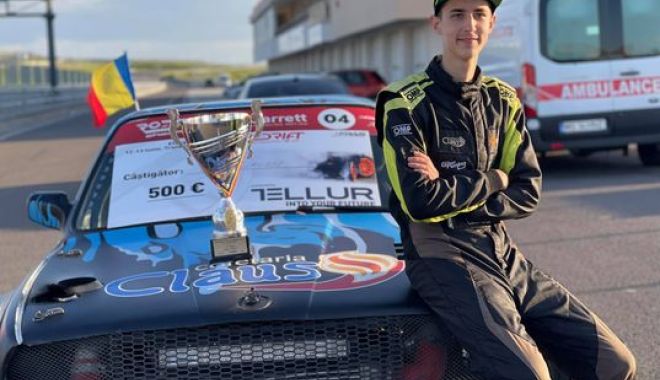 Claudiu Adam (18 ani), cel mai tânăr campion național de drift