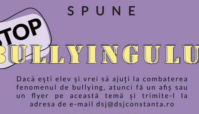 DJST Constanţa / Badminton şi concurs de realizat afişe şi flyere, la prima ediție a proiectului „Stop Bulling”