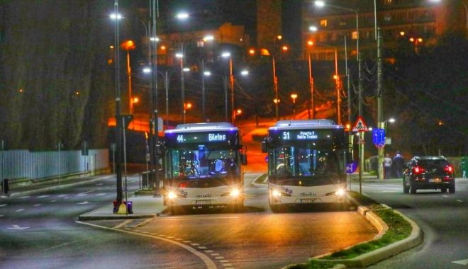 CT BUS. Autobuzele de pe liniile 44, 51 şi 101 circulă până la ora 24