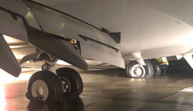 Incendiu la trenul de aterizare al unui avion care a aterizat pe Aeroportul Cluj-Napoca