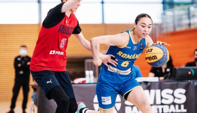 Baschet / Naţionala feminină 3x3, două partide în Grupa D a turneului de la Voiron