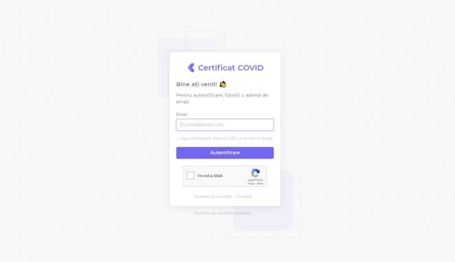 Platforma de unde se poate descărca certificatul digital COVID a fost lansată