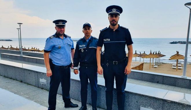 Polițiști detașați pe litoral, demni de toată lauda: turist salvat de la înec și hoți prinși în timpul liber
