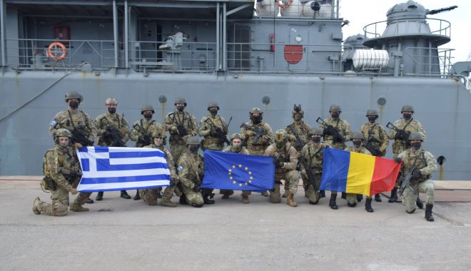 Puitorul de mine şi plase „Viceamiral Bălescu”, antrenamente cu partenerii străini, în Mediterană
