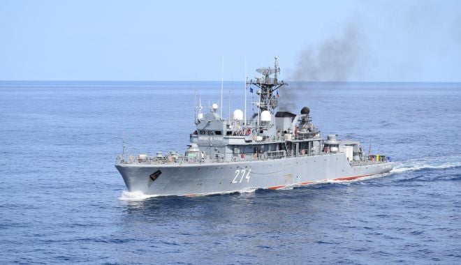 Forţele Navale Române, în misiune de securitate în Marea Mediterană