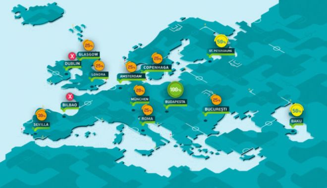 Fotbal / Schimbări în rândul orașelor-gazdă UEFA EURO 2020: Bilbao și Dublin, out!