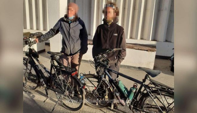 Doi francezi pe biciclete, prinşi în timp ce voiau să treacă ilegal frontiera în Bulgaria