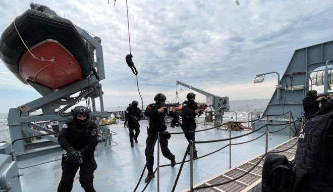Exercițiu de anvergură al Poliției de Frontieră în Marea Neagră