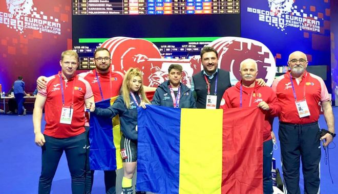 Haltere / Medalii pentru România, la Campionatele Europene de la Moscova