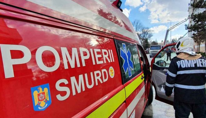 Incendiu violent, la Lumina. O femeie, grav rănită