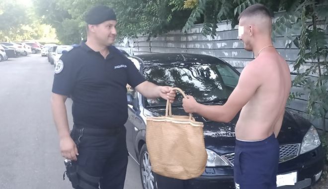 Geanta unor turiști din Galați, furată de pe plajă, recuperată de jandarmi