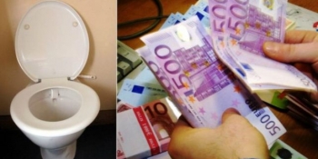 Caz Revoltător Wc Uri Pline Cu Bancnote De 500 Euro O Persoană