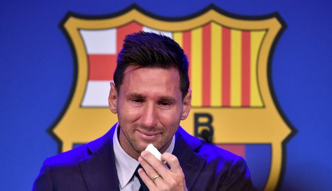 Leo Messi, în lacrimi la conferința de presă de adio la Barcelona: ”Eu și familia mea voiam să rămânem aici”