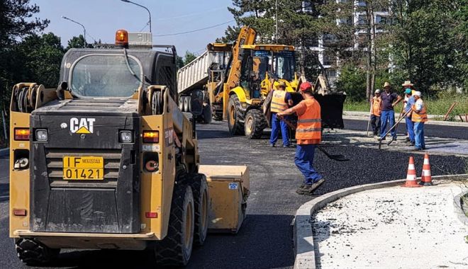 Lucrări de asfaltare în staţiunile Neptun şi Olimp
