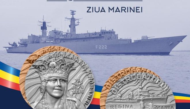Medalie aniversară “Ziua Marinei - Fregata Regina Maria”, lansată de Forţele Navale Române