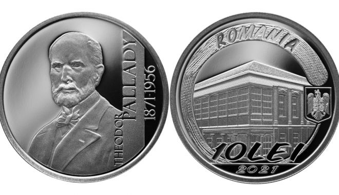 Monedă din argint cu tema 150 de ani de la nașterea lui Theodor Pallady