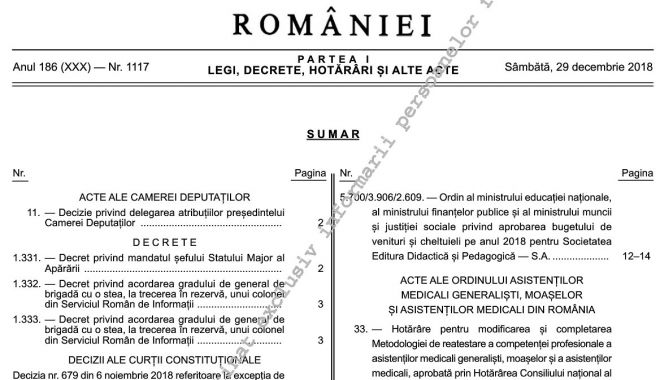 Monitorul Oficial este disponibil în format electronic şi gratuit