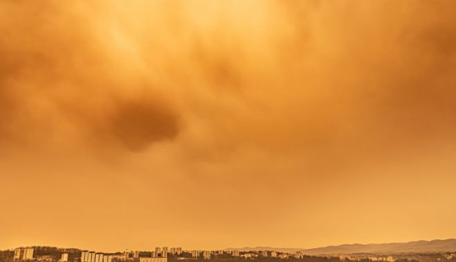 Norul de praf saharian a ajuns în România