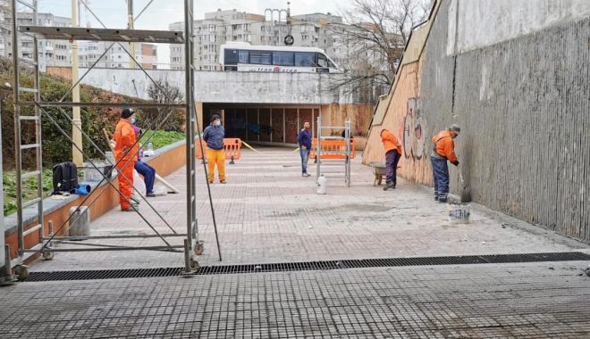Pasajul de la Gară, transformat în galerie de artă