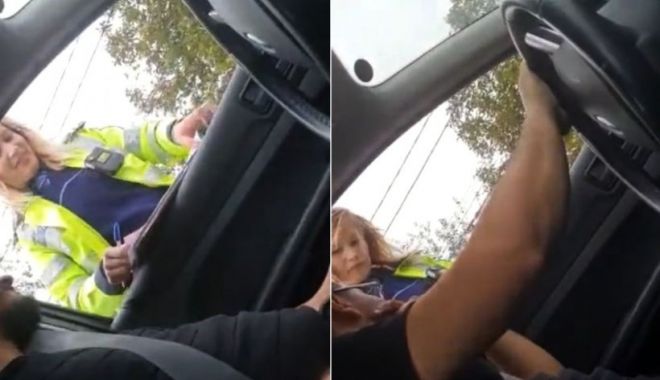 Poliţistă, amendă cu părere de rău pentru un şofer, clip viral pe TikTok: "Nu vi s-au dat flash-uri?"