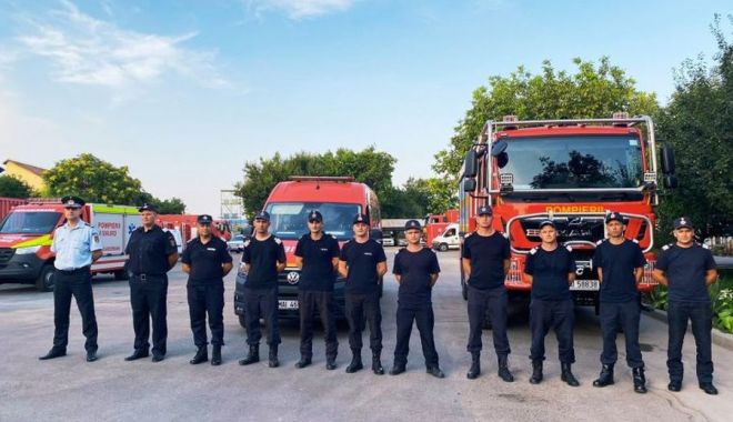 România trimite în Grecia 112 pompieri şi 23 de autospeciale pentru stingerea incendiilor
