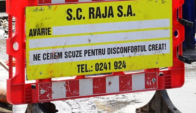 Trafic auto restricționat din cauza unei avarii RAJA. Ce zone sunt afectate
