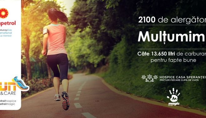 Peste 2.000 de persoane au strâns carburant pentru Hospice Casa Speranței și Asociația „Magic”, la evenimentul caritabil „Rompetrol Run and Care”