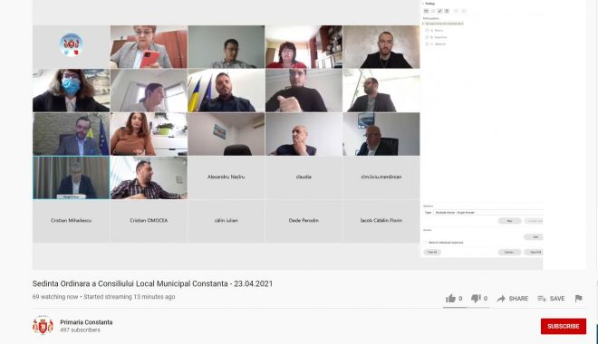 Regulamentul parcărilor din Constanţa, la votul consilierilor. Şedinţă ordinară online a Consiliului Local, astăzi