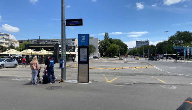 CT BUS. Staţia din gaţa Gării a liniei 100 şi a autobuzelor etajate se mută temporar