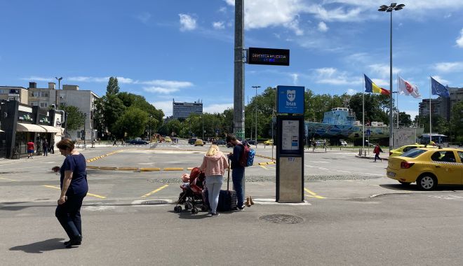 CT BUS. Autobuzele de pe linia 100M opresc din nou în staţia din faţa Gării Constanţa