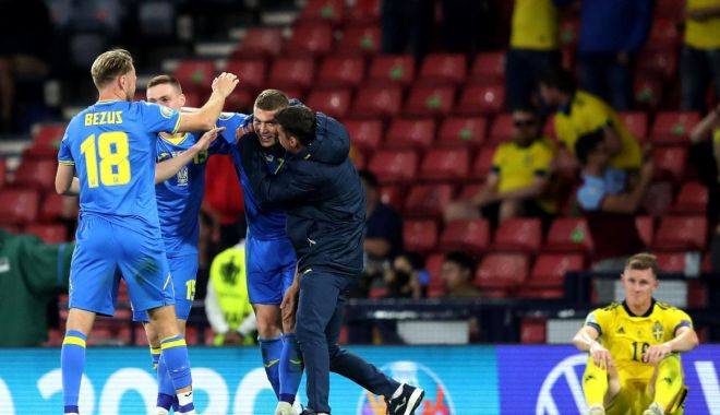 EURO 2020. Ucraina a învins Suedia în prelungiri și s-a calificat în sferturile de finală