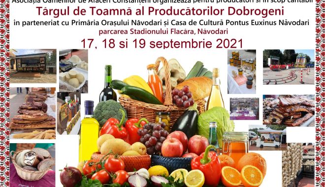 Târg de toamnă al producătorilor dobrogeni, la Năvodari