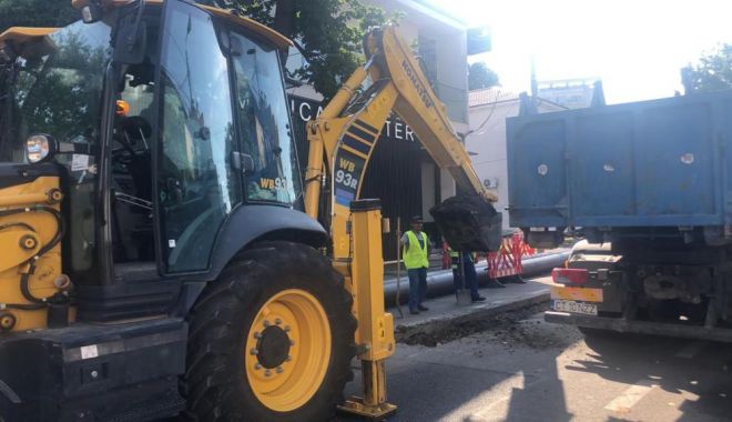 Trafic îngreunat pe strada Ion Lahovari, până pe 5 august. Se lucrează la conductele de apă