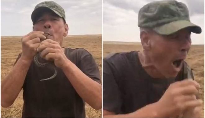Un bărbat din Rusia a murit după ce și-a băgat o viperă în gură și aceasta l-a mușcat de limbă