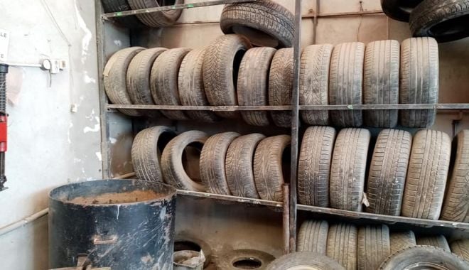 Vulcanizările din Medgidia, verificate de Garda de Mediu
