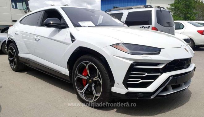 Lamborghini Urus, găsit într-un container sosit din America, confiscat de Garda de Coastă