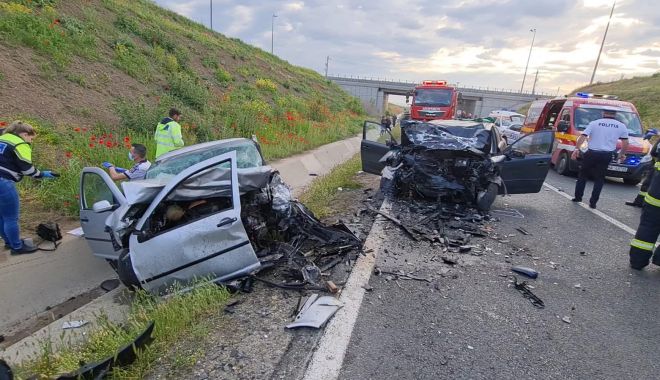 GALERIE FOTO / ACCIDENT MORTAL la Murfatlar: o femeie DECEDATĂ, alte două persoane rănite!