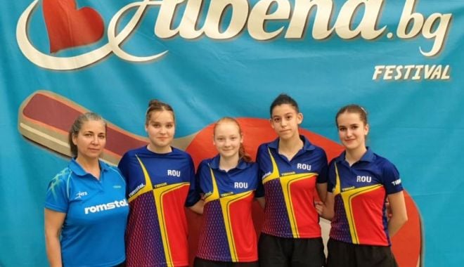 Tenis de masă / Echipele de juniori ale României, medaliate la Balcaniada de la Albena